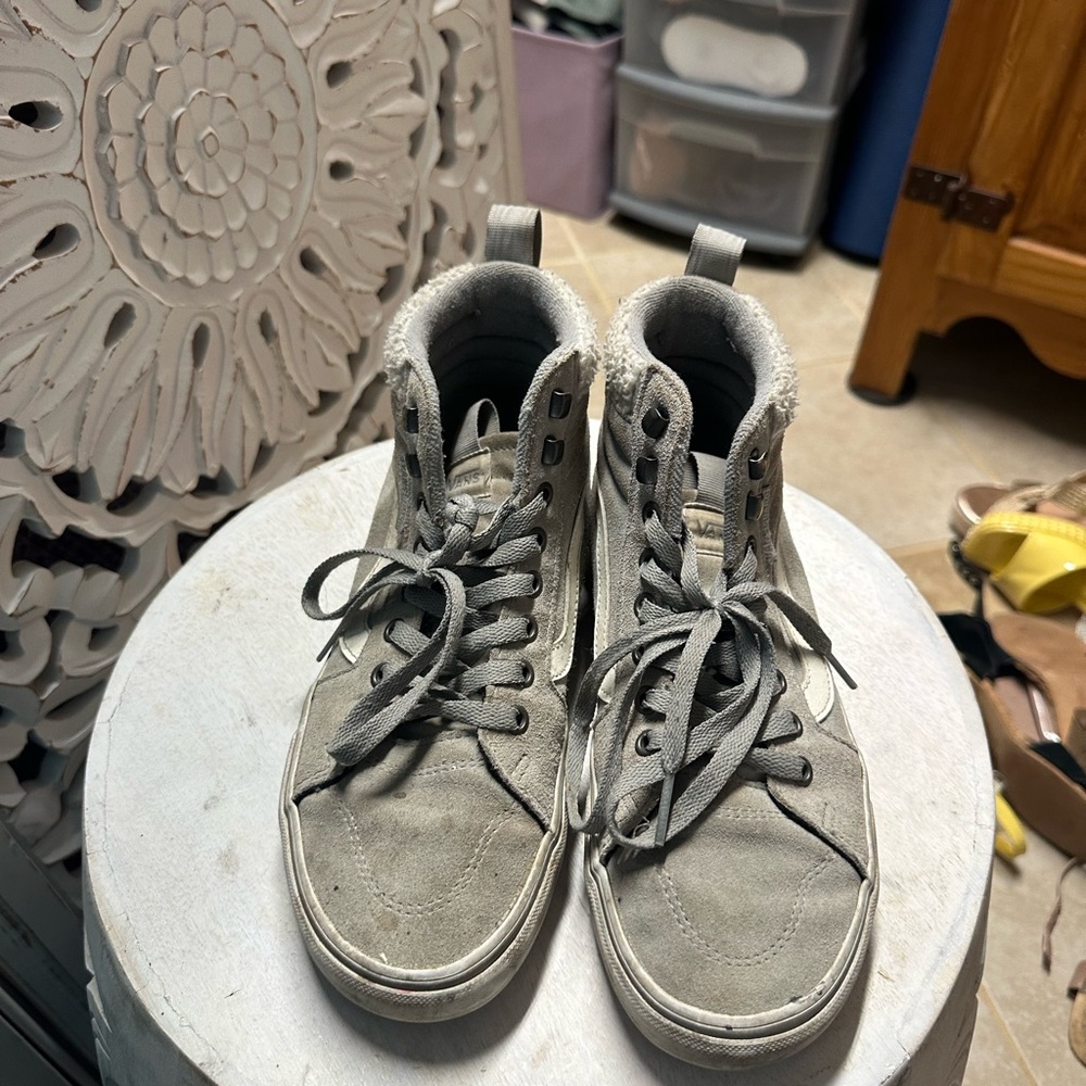 Vans Gray High-Top Sneakers